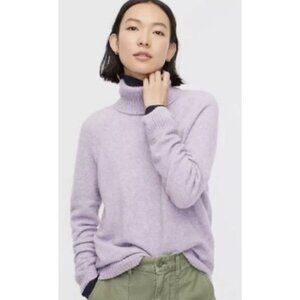 J.Crew Turtleneck Sweater Supersoft Wool Alpaca Blend Lilac-sz XS